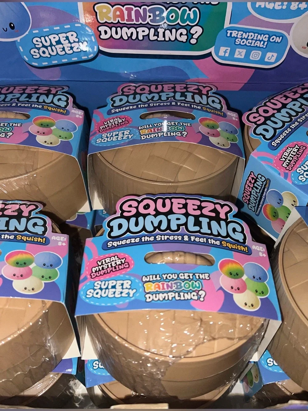 Sealed New Viral Squeezy Dumplings Mystery Rainbow Stress Toy
